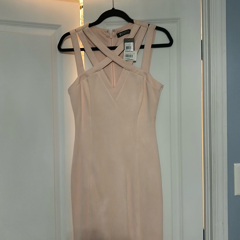 Blush pink Guess dress size 6 NWT